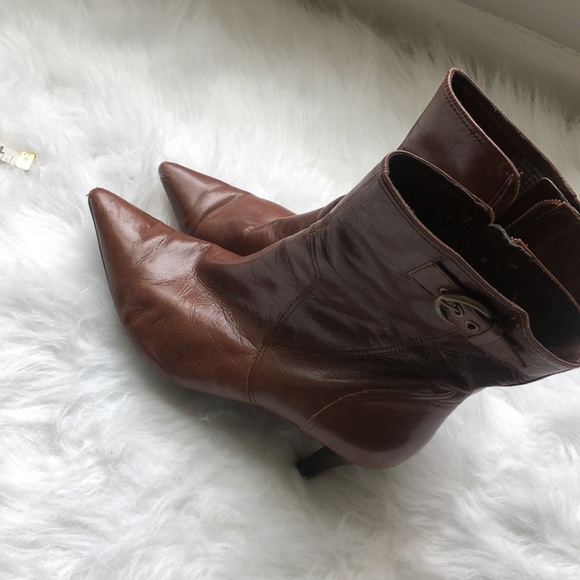 Nine West Eye Opener Pointy Toe Ankle Boots Size 8 1/2 - Picture 1 of 6